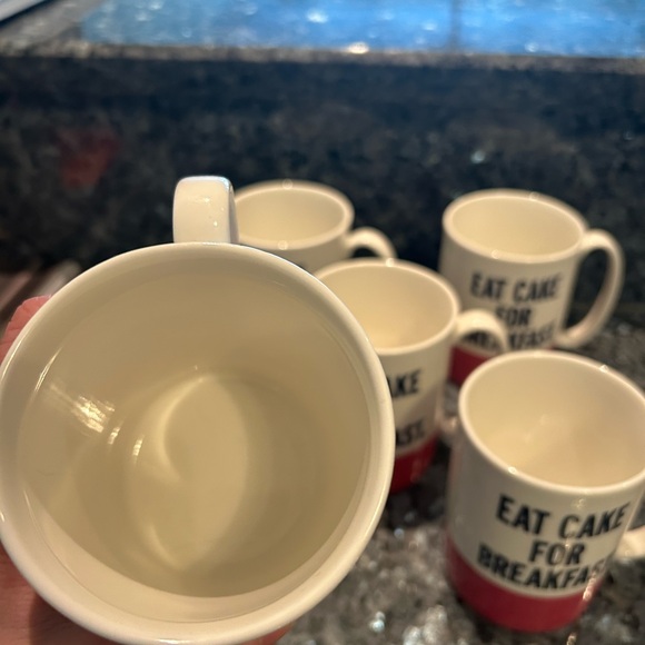 Collector item Kate Spade set of 4 new Eat Cake mugs - Picture 6 of 6